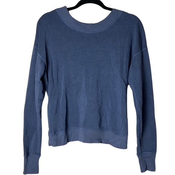 OFFLINE by Aerie Long-Sleeve Cropped Twist-Back Sweatshirt - Picture 1 of 3